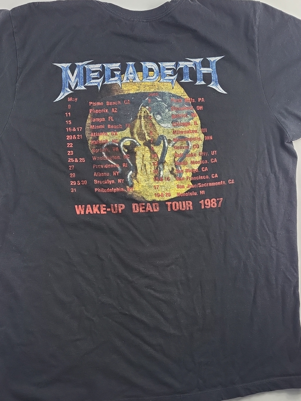 Megadeth 2016 Tee Size Large
